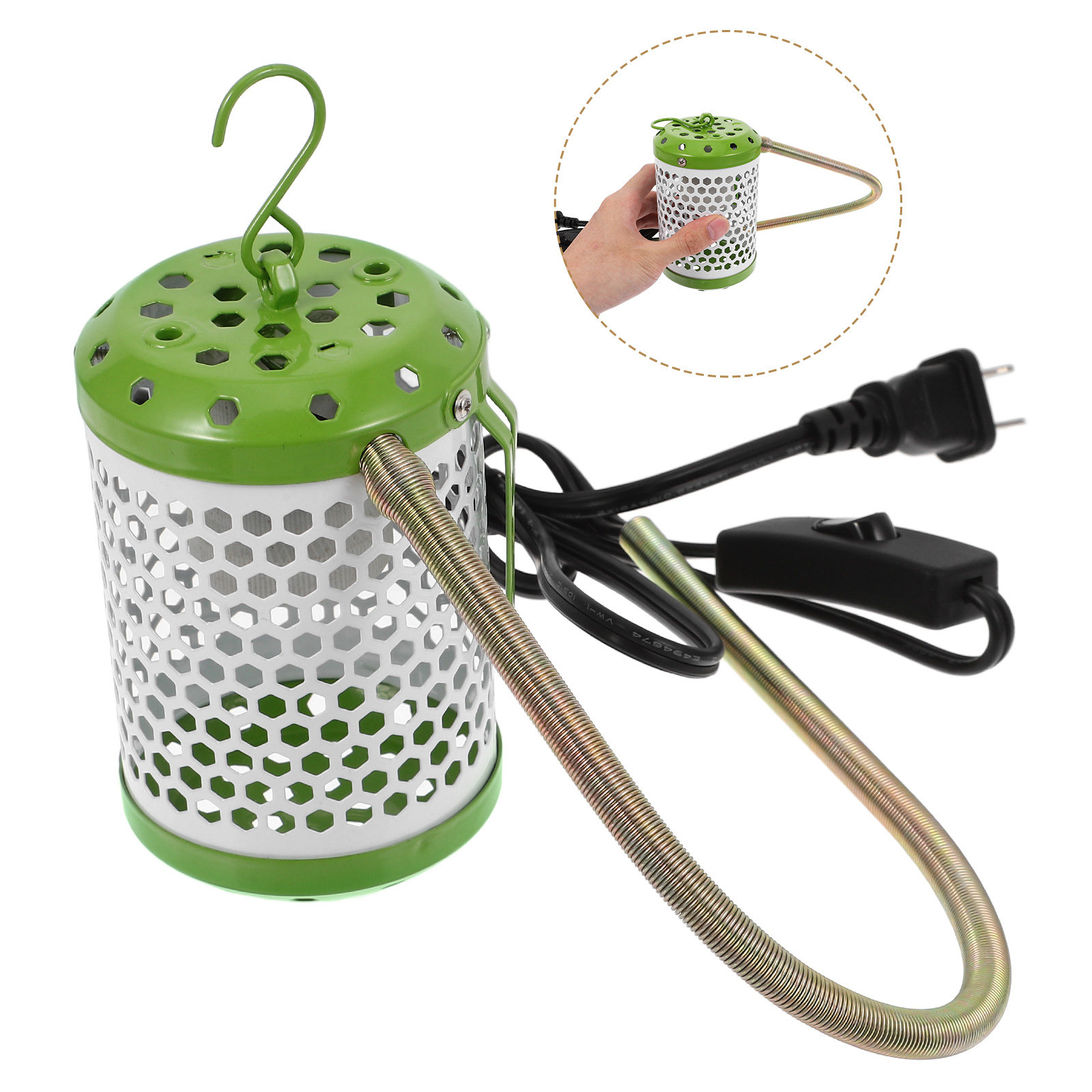 Gecko Lighting & Decor - Ceramic Heat Lamp Adjustable Height Reptile