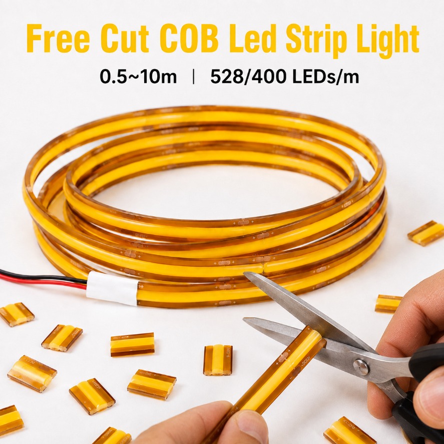 Decor Lighting Hours - 12/24V Free Cut COB LED Strip