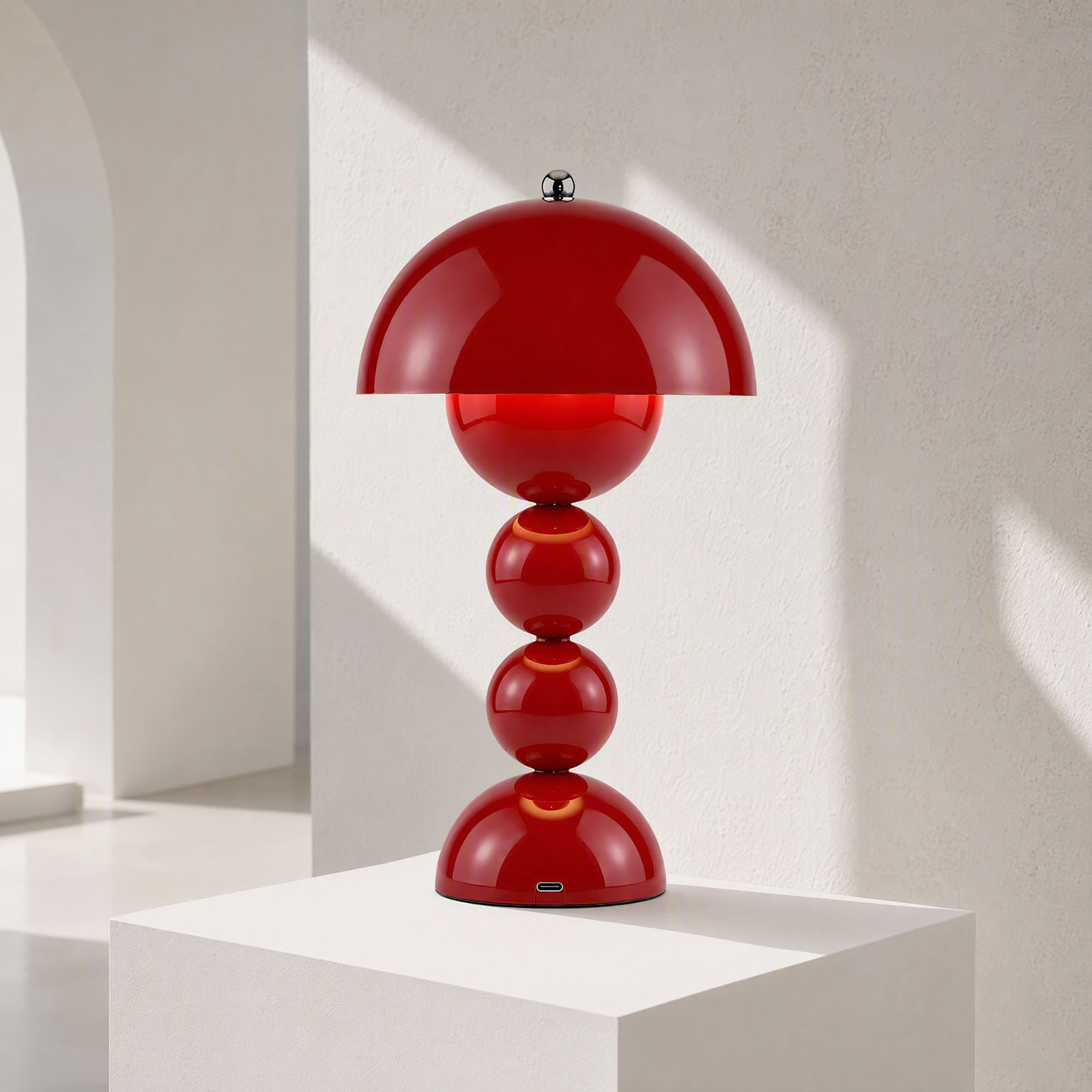 Room Lighting Bedroom Decor - Vintage Mushroom Table Lamp USB LED