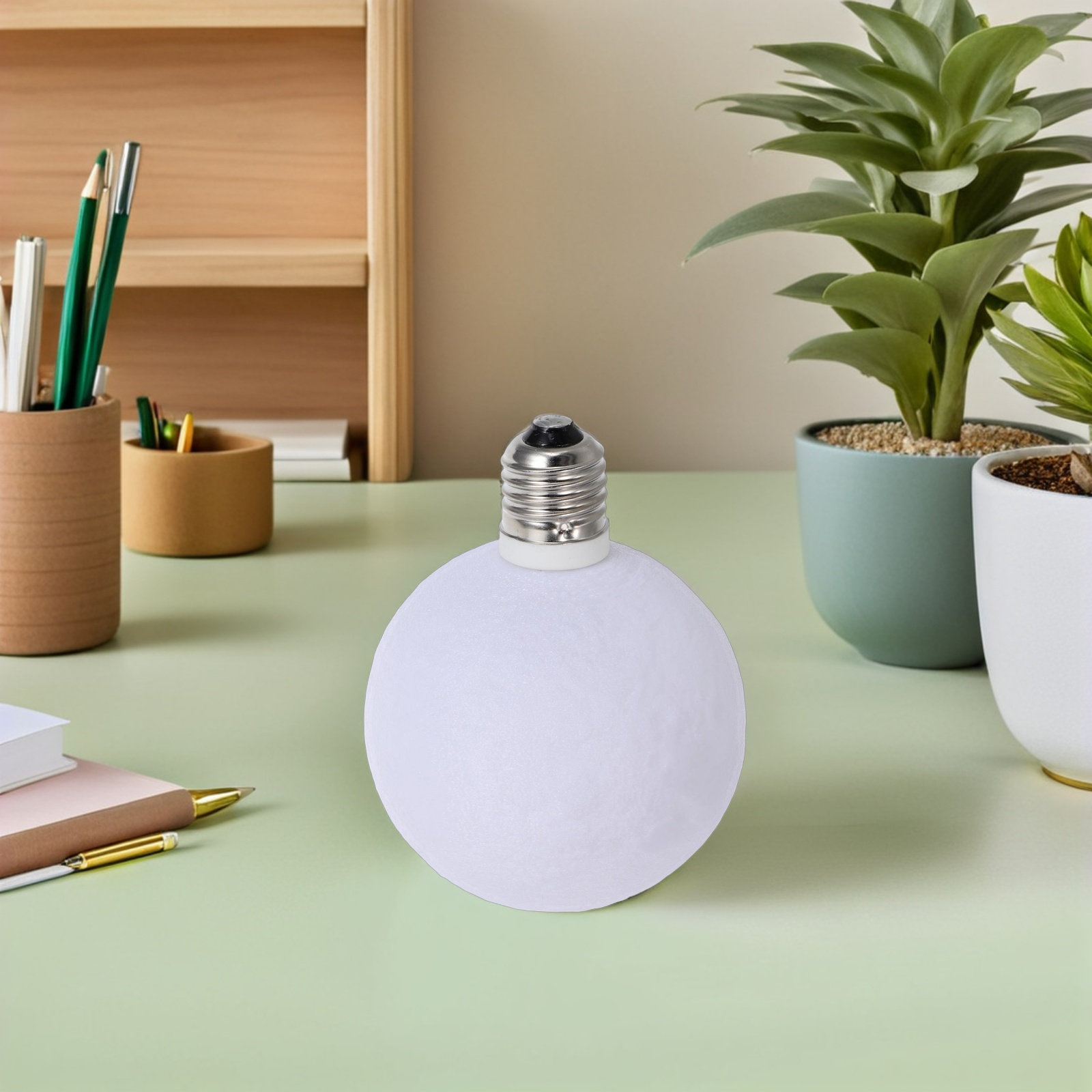 Room Lighting Bedroom Decor - Modern Moon Shape Lamp 3D Printed