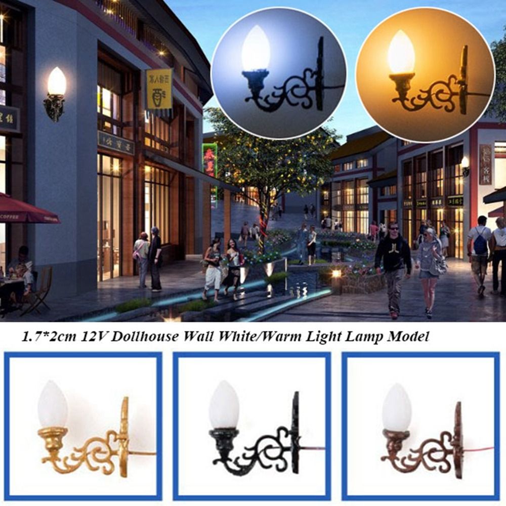 New 1.7*2cm Dollhouse Wall Lam - Lighting Metal Wall Decor recension och pris