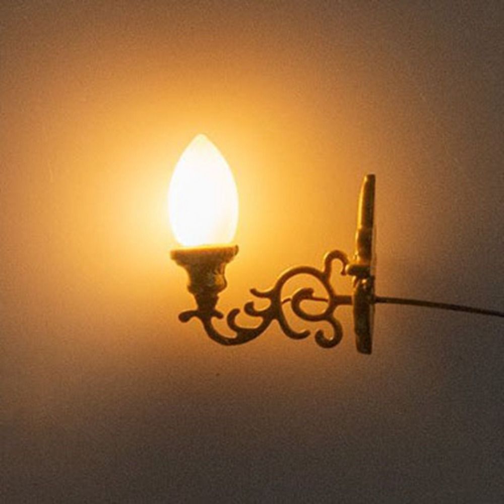 New 1.7*2cm Dollhouse Wall Lam - Lighting Metal Wall Decor recension och pris