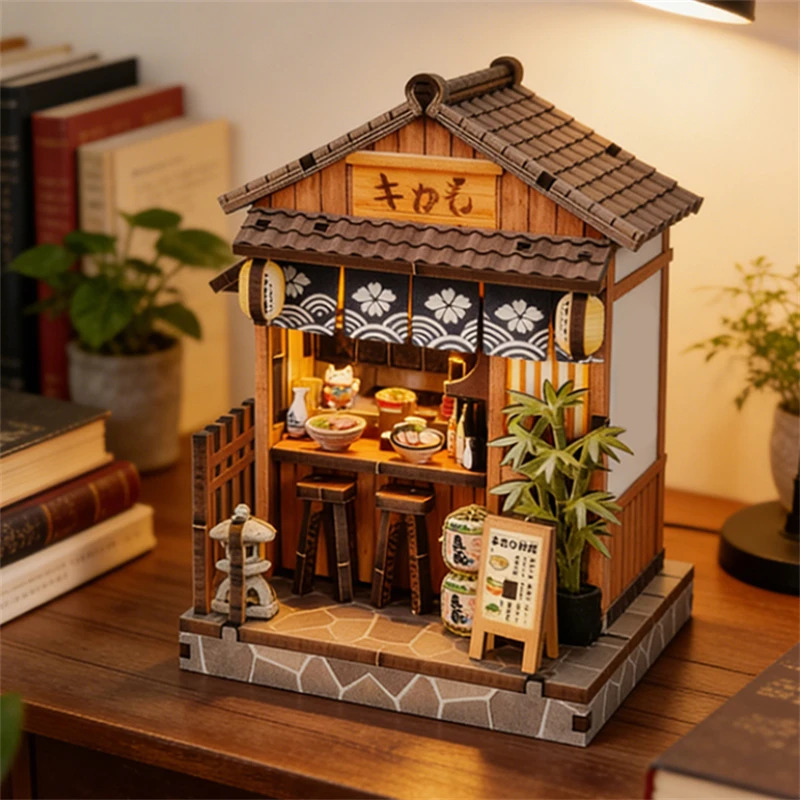2027 DIY Wooden Mini Casa Japa - Japanese Lighting Decor recension och pris