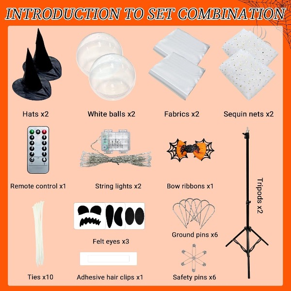 2 Packs Halloween Decorations  - Decor Lighting Pack recension och pris
