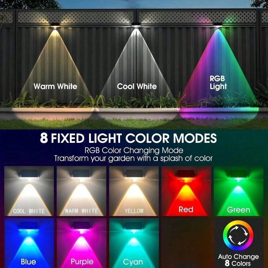 4 Pack Solar Fence Lights Outd - Decor Lighting Pack recension och pris