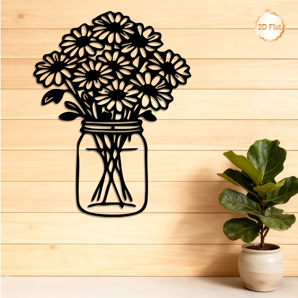 CIFBUY Metal Wall Art Daisy Bo - Lighting Metal Wall Decor recension och pris