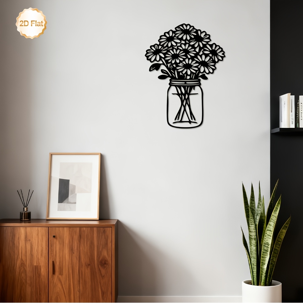 CIFBUY Metal Wall Art Daisy Bo - Lighting Metal Wall Decor recension och pris