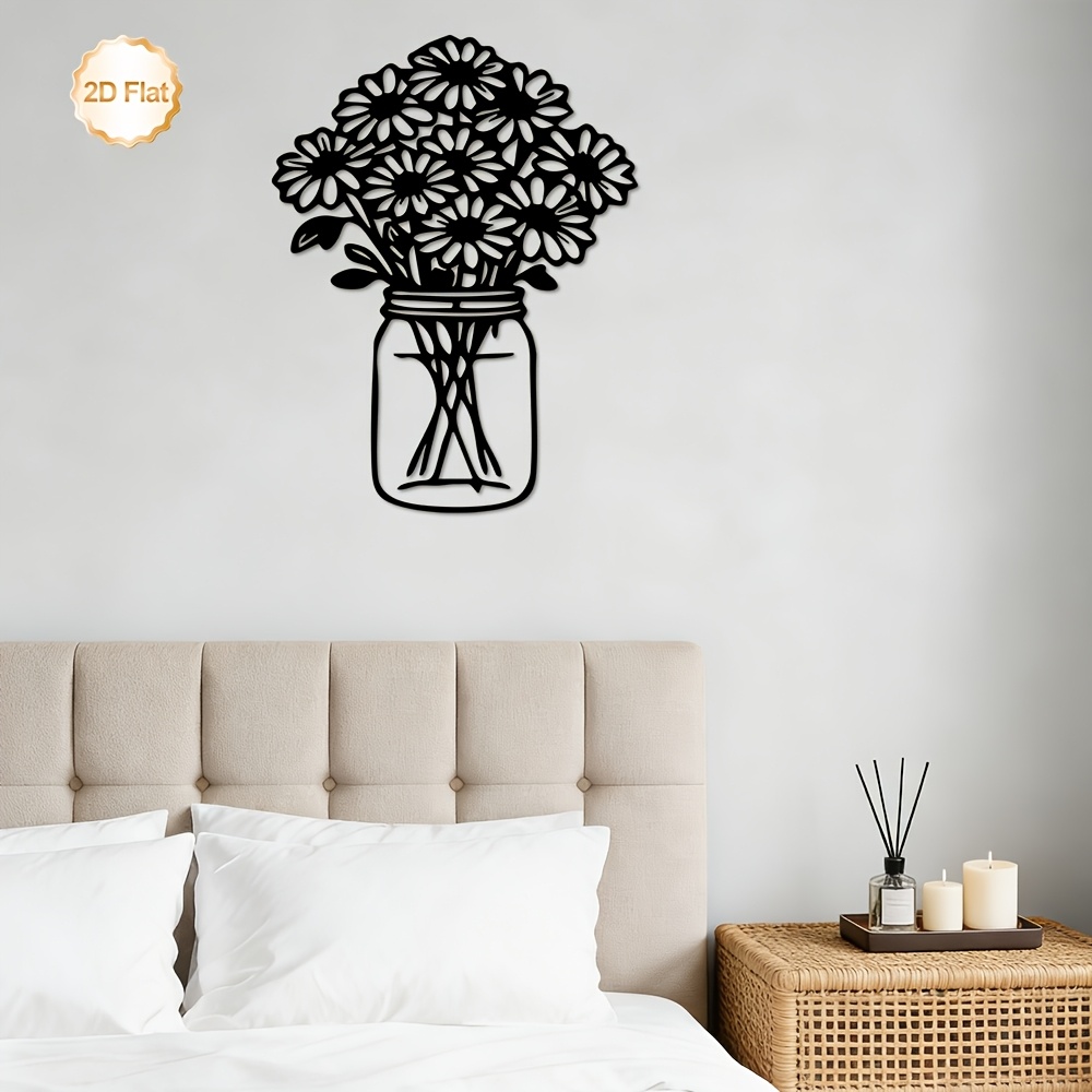 CIFBUY Metal Wall Art Daisy Bo - Lighting Metal Wall Decor recension och pris