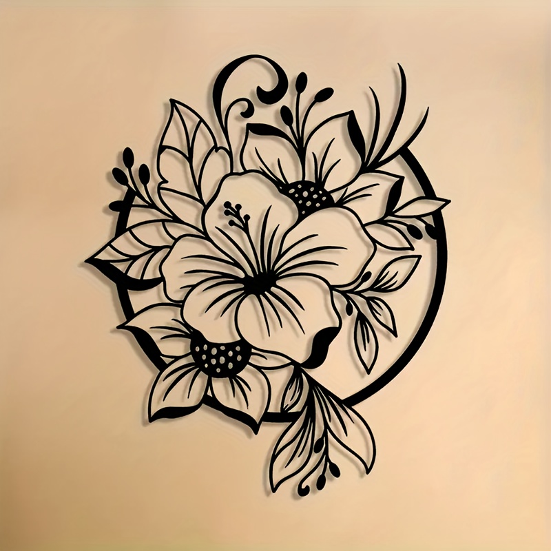 CIFBUY Metal Wall Art Lily Flo - Lighting Metal Wall Decor recension och pris