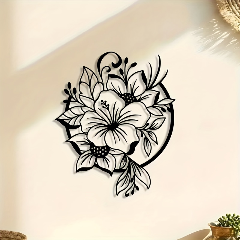 CIFBUY Metal Wall Art Lily Flo - Lighting Metal Wall Decor recension och pris