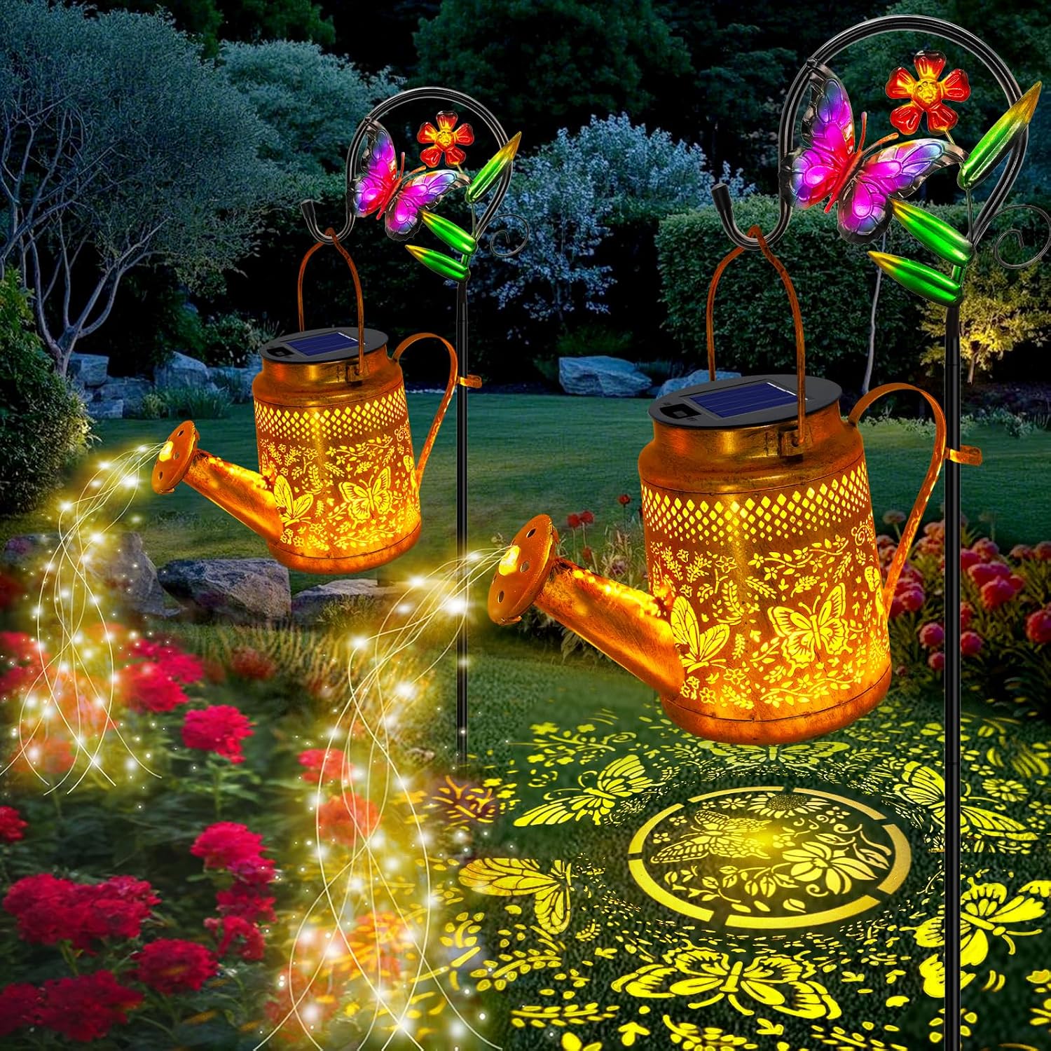 2 Pack Big Solar Butterfly Wat - Decor Lighting Pack recension och pris