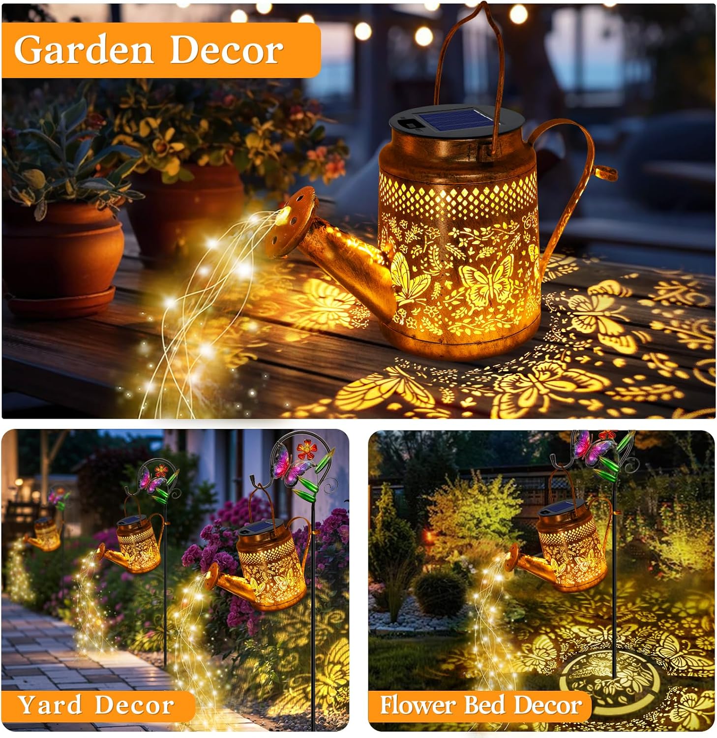 2 Pack Big Solar Butterfly Wat - Decor Lighting Pack recension och pris