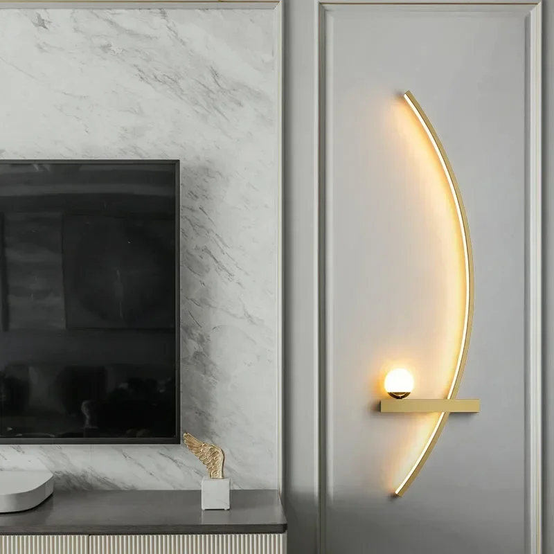 Nordic LED Wall Lamp Stripes W - Home Decor Lighting Manufacturer recension och pris