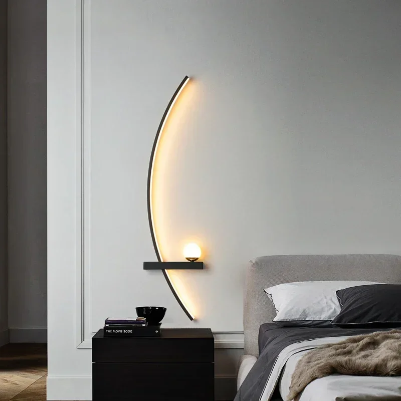 Nordic LED Wall Lamp Stripes W - Home Decor Lighting Manufacturer recension och pris