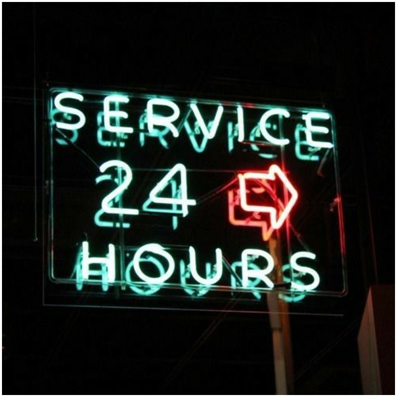 Service 24 Hours Glass Neon Si - Decor Lighting Hours recension och pris