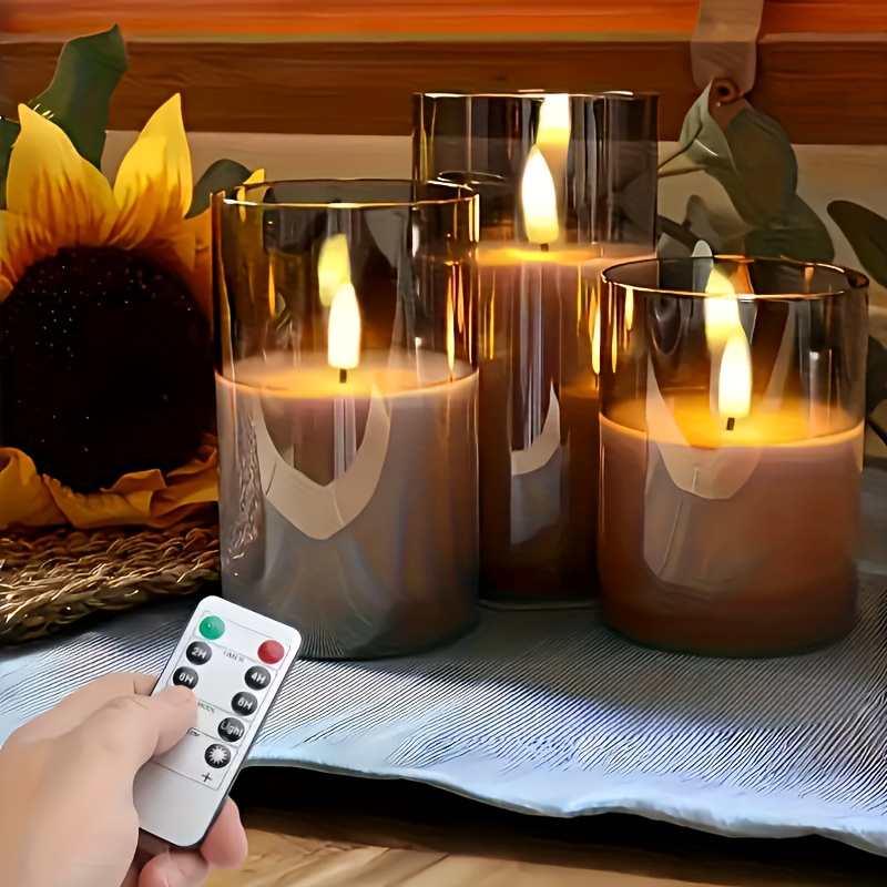 3 Pack Rechargeable Pillar Fak - Decor Lighting Pack recension och pris
