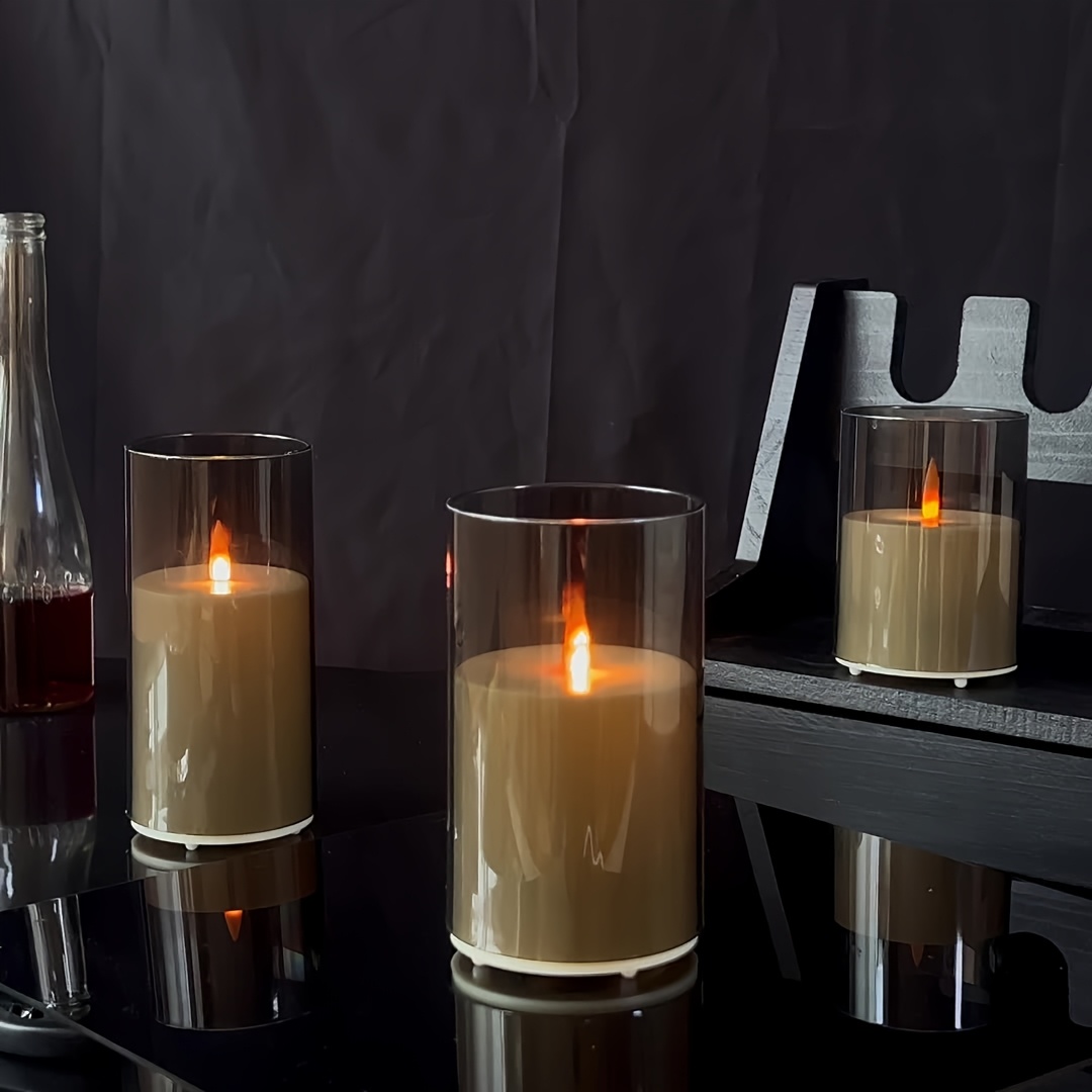 3 Pack Rechargeable Pillar Fak - Decor Lighting Pack recension och pris
