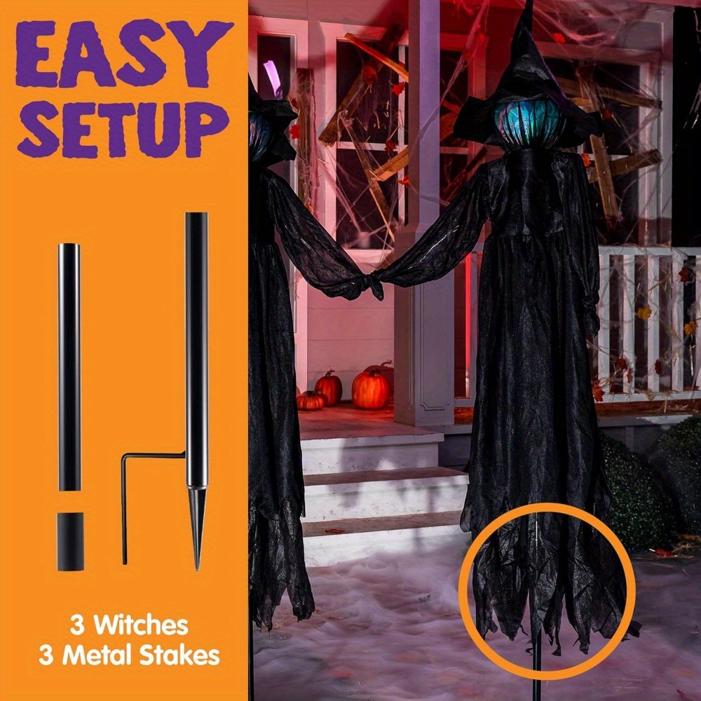 3 Pack 51'' Halloween Witch De - Decor Lighting Pack recension och pris
