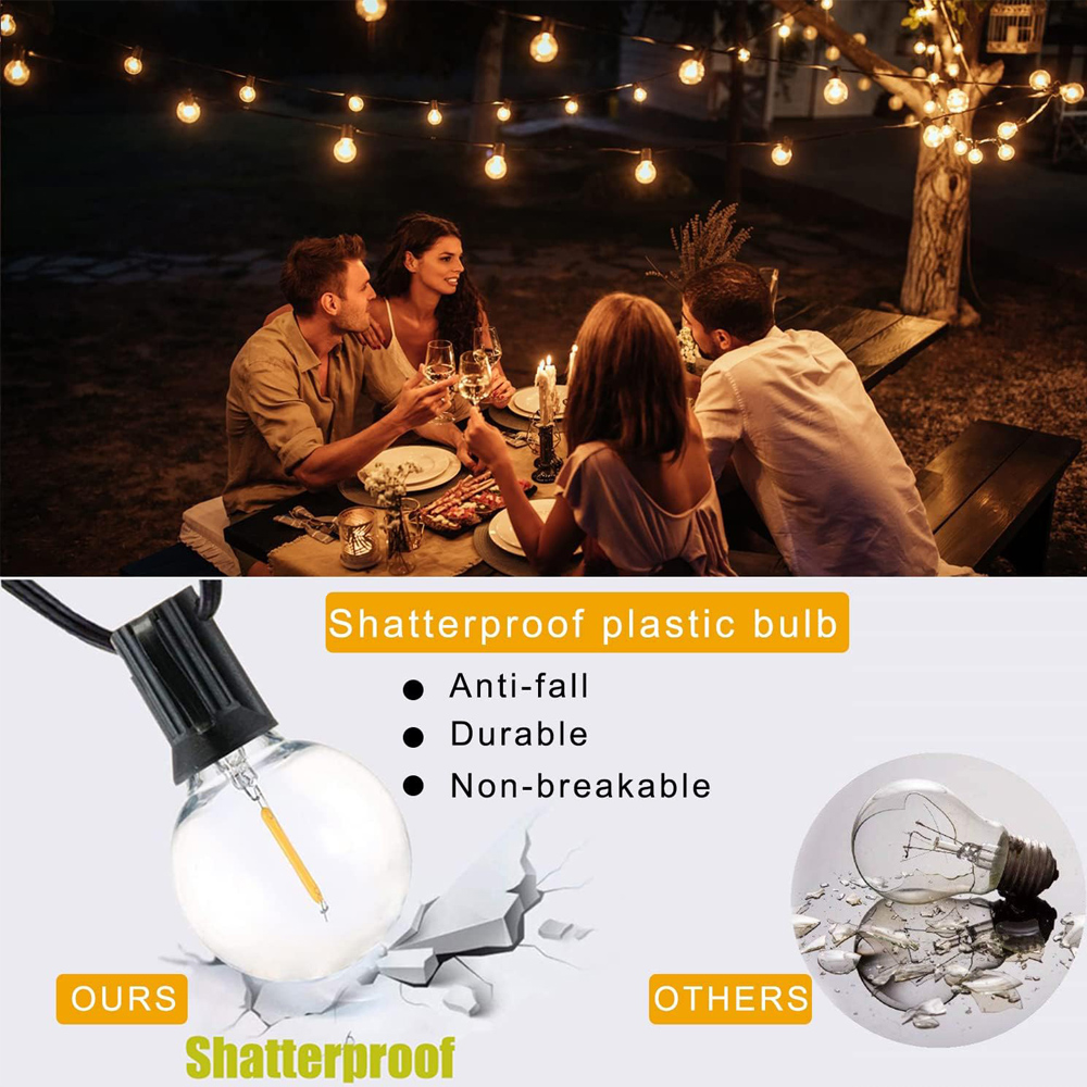 8M/15M G40 Globe String Lights - String Light Outdoor recension och pris