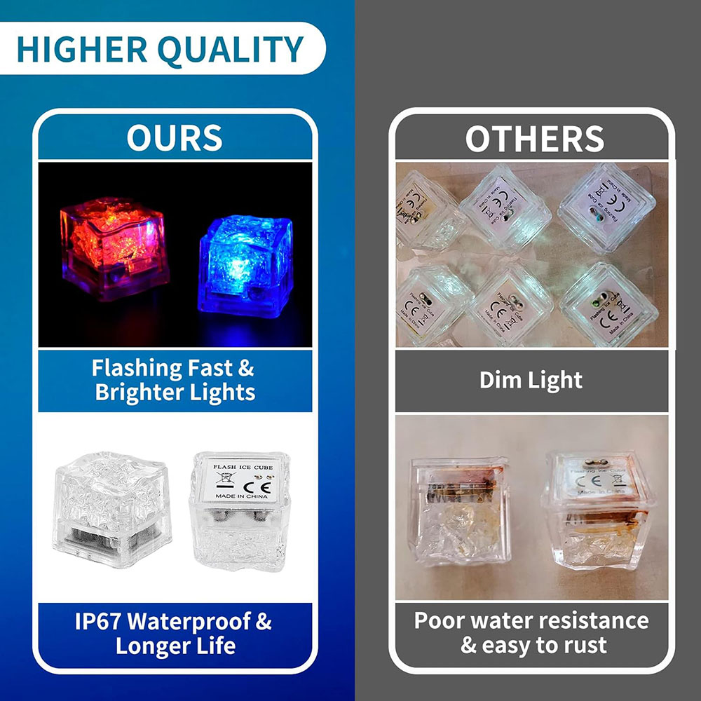 50/100 Pack of LED Ice Cubes G - Decor Lighting Pack recension och pris
