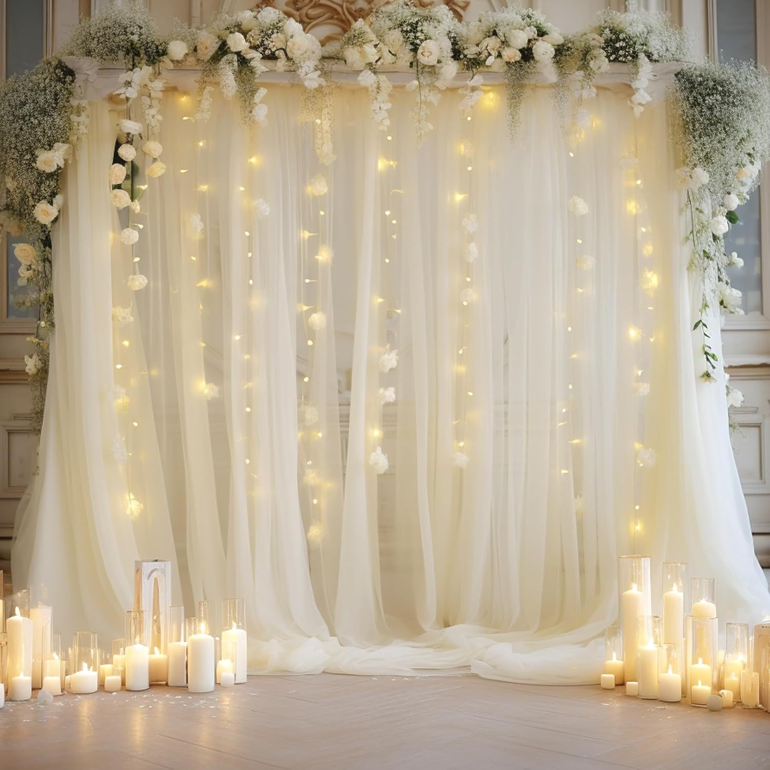 1 Pack Wedding Tulle Backdrop  - Decor Lighting Pack recension och pris