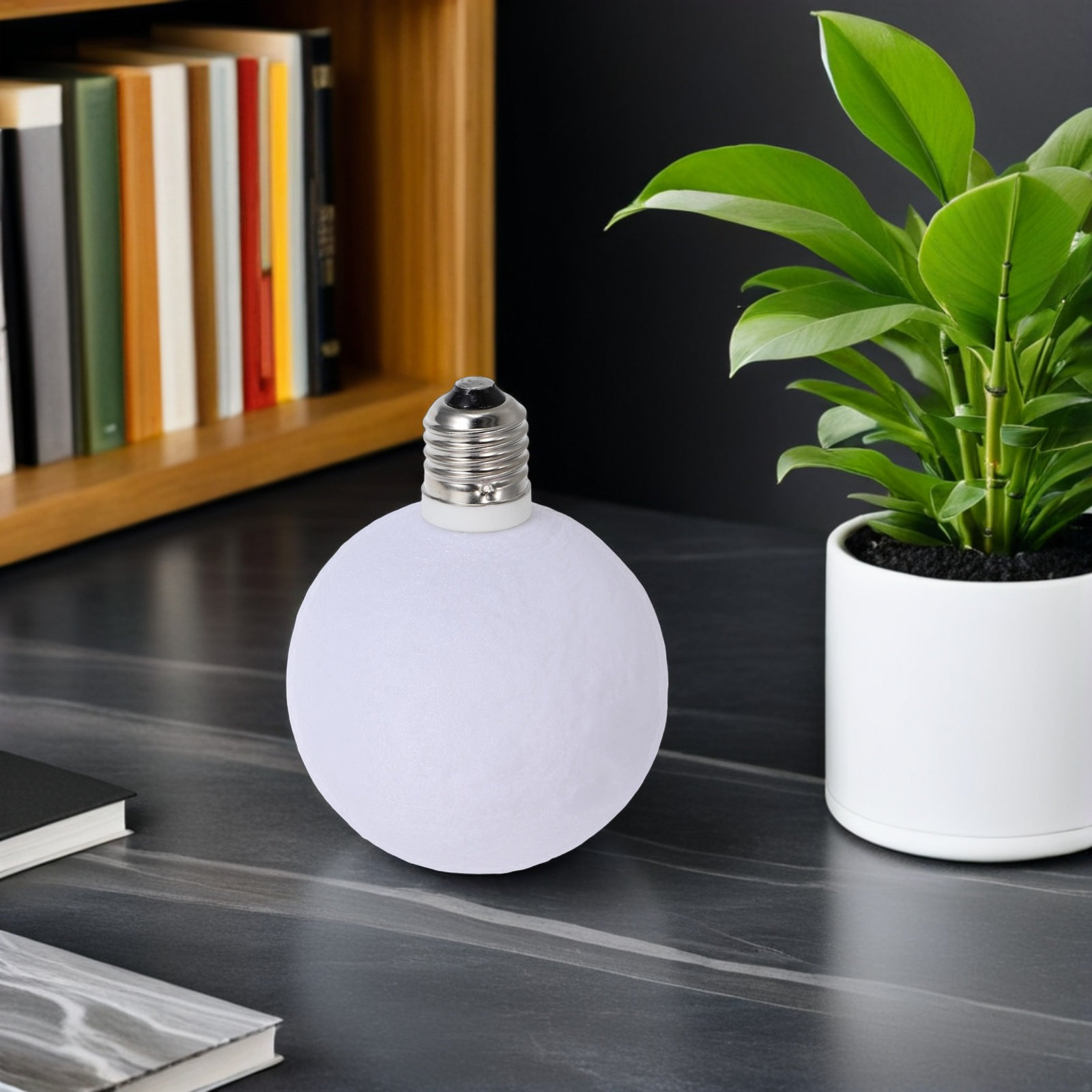 Modern Moon Shape Lamp 3D Prin - Room Lighting Bedroom Decor recension och pris