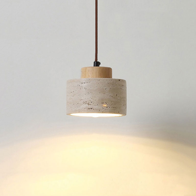 Natural Yellow Cave Stone Pend - Japanese Lighting Decor recension och pris